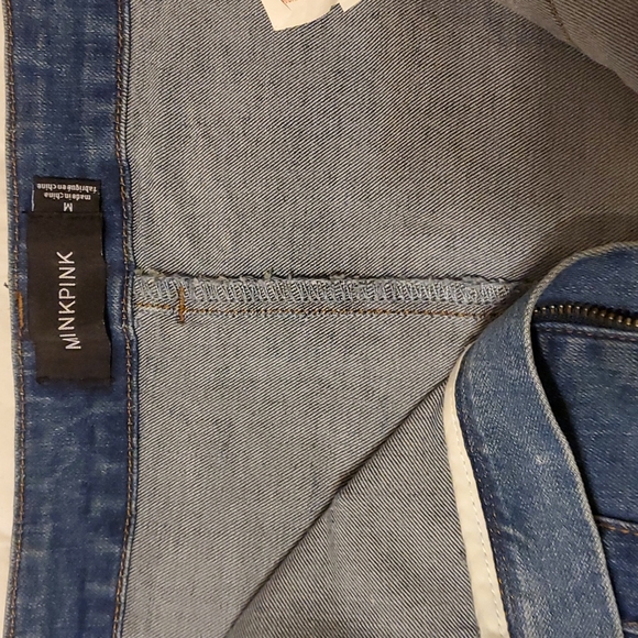MINKPINK Mini skirt denim M - Picture 3 of 5